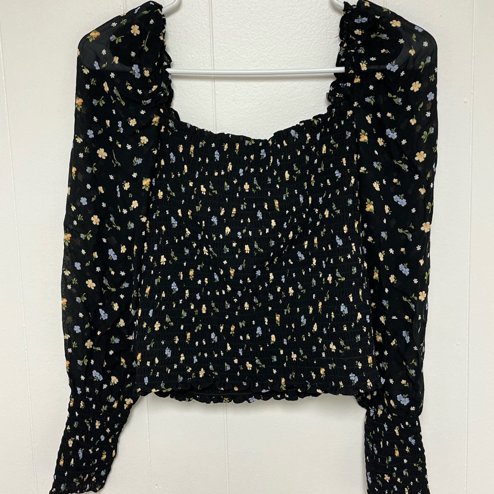 Reformation Pinto Smocked Top in Posie Floral